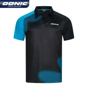 Albastru Sport Polo tenis de Masa Donic tricou haine sport jersey bărbați femei Badminton Sport top 83231