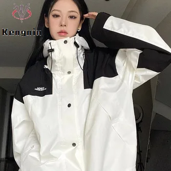 Japonia Stil pentru Femei Jachete de Iarnă 2022 Liber Vintage Lady Paltoane si Bluze Casual, Buzunare de sex Feminin de Îmbrăcăminte exterioară Cardign Haine KG71