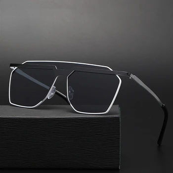 2023 Moda Stil de Rock Negru Gri Pilot ochelari de Soare pentru Bărbați Piața Supradimensionate de Conducere Ochelari de Soare Oculos De Sol Punk Ochelari