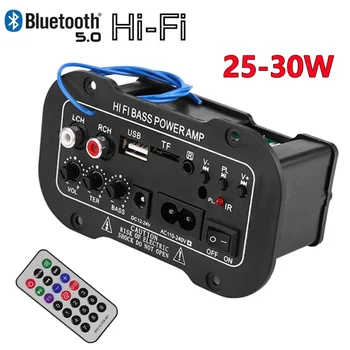 2Channel Difuzor Bluetooth Bord Amplificator Diy Auto Digital Aux Card Tf Hifi Bass de 25-30w Putere Amplificator Modul 110v 220v 12v 24