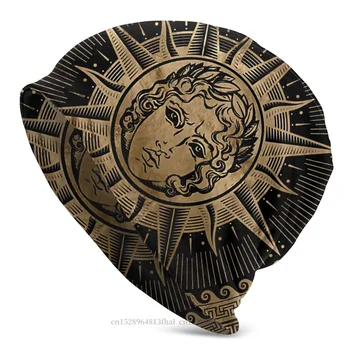 Tricotate Pălărie Apollo, Zeul Soarelui Grecesc Cheie Ornament Beanie Capace Pentru Barbati Femei Mitologia Nordică Chelioși Căciuli De Schi Capace De Pălării Capota