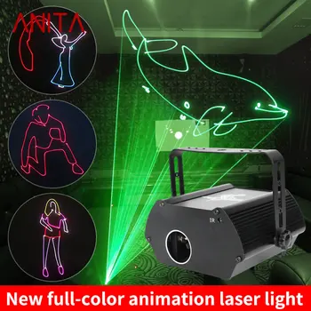 ANITA Mini Animație Laser Lampă cu LED-uri Lanterna de Control Vocal Etapă Lampa de Control de la Distanță pentru KTV
