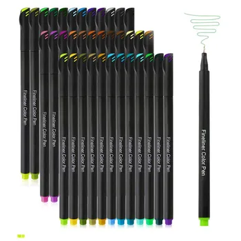 Jurnalul Planificator Pixuri Colorate Punctul de Amendă Markere creioane Poros Fineliner Stilou pentru a Scrie Lua Notă de Agendă Calendar Colori