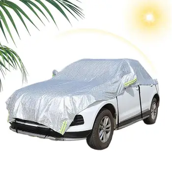 Automobile Capac Rezistent La Apa Masina De Praf De Protecție Solară Capac Universal Auto Anti Ploaie De Argint Acoperite Cu Capac Protecție