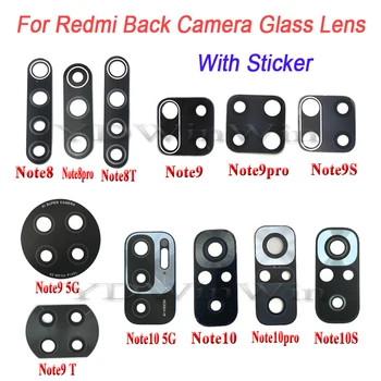 10sets/lot Inițial de Fotografiat Lentilă de Sticlă Cu Adeziv Pentru Redmi Note 8 9 10 Pro 5G 8T 9T 9S, 10S 10pro max din Spate Obiectiv Piese de schimb