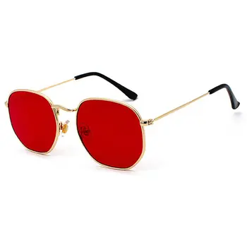 2023 Moda de Metal Pătrat ochelari de Soare pentru Barbati Femei Poligon Oglindă Lentile de Ochelari de Soare de Conducere UV400 Ochelari de gafas de sol hombre
