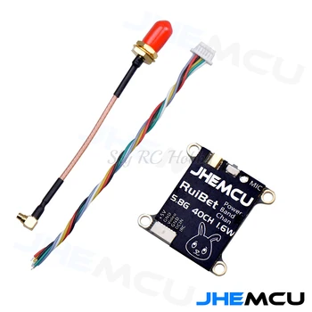 JHEMCU RuiBet Tran-3016W 5.8 G 40CH 1.6 W PitMode 25 mw 200mW 400mW 800mW 1600mW Reglabil VTX 2-6S 30.5X30.5mm pentru FPV RC Drone