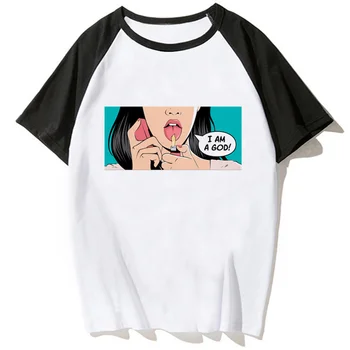 Dumnezeu tricouri femei harajuku benzi desenate grafic tricou feminin 2000 de îmbrăcăminte