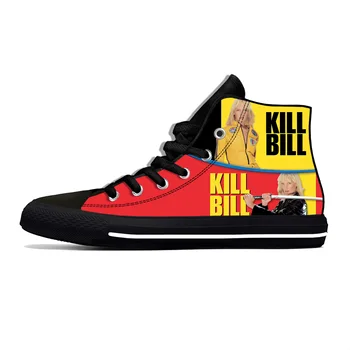 Filmul Kill Bill Înaltă Top Adidasi Barbati Femei Adolescent Pantofi Casual Panza Pantofi sport 3D Imprimate Respirabil Usoare de pantofi