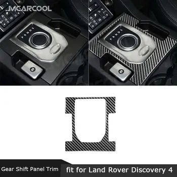 Auto Gear Shift Butonul Panou din Fibra de Carbon Garnitura Capac Cadru Autocolant Decorativ Pentru Land Rover Discovery 4 LR4 2010-2016