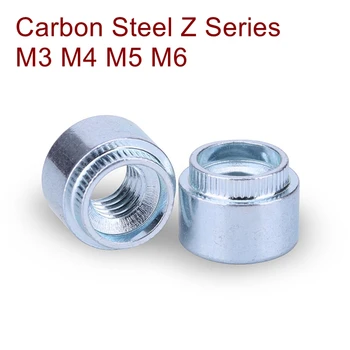 Oțel Carbon placat cu zinc rotund de auto-a concludent piuliță Z serie de Presiune piuliță nituire Z-M3 M4 M5 M6