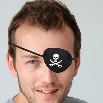 1 buc Adult Petic de Ochi Pirat Craniu oase încrucișate Plasture pe Ochi EVA Pirat Skuu Masca de Ochi Singur Ey Acoperire Pentru Petrecerea de Cosplay