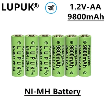 LUPUK-AA Eechargeable Baterie NI MH Tip, 1.2 V, 9800 mAh, Durabil, Potrivit Pentru Jucării, Calculatoare, telecomenzi, Etc