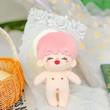NOU părul Roz băiat 20cm Coreea de Kpop EXO Haine Papusa Drăguț costum de Pluș Jucărie de Păpuși de Pluș pentru Idolul Păpuși stele jucarii Cadou