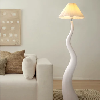 Keijo Nordic crema cameră de zi în stil lampa de podea lumina franceză dormitor, cameră de studiu în picioare decor high-end sentiment