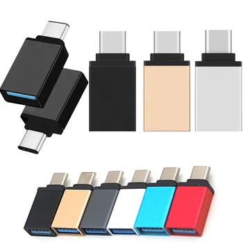1000pc Metal USB 3.1 Tip C Male la USB 3.0 O Femeie Convertor Adaptor de Tip C OTG plug Pentru Macbook samsung xiaomi Telefon Android