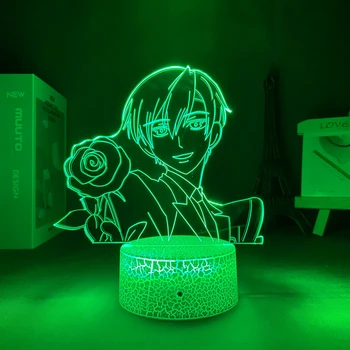 Figura Anime Ouran High School Host Club 3D Lampa Anime Decor Manga Tamaki Suoh Kawaii Cameră Decor Dropshipping