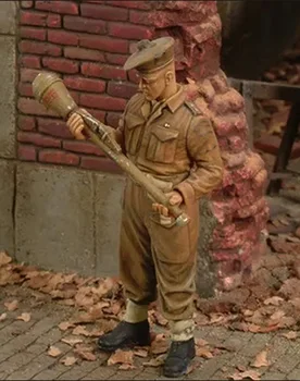 Unassambled 1/35 vechi ofițer de suport (PERETE ) Rășină figura model în miniatură kituri Nevopsite