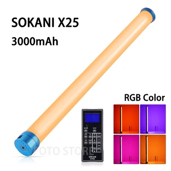 SOKANI X25 RGB Tub de Lumină Portabile Portabile Fotografie de Iluminat Stick-ul de control de la Distanță built-in baterie de 3000mah