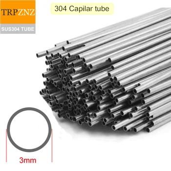 304 din oțel inoxidabil tub Extrafin tub exterior cu diametrul de 3mm grosime a peretelui de 0,15 mm 0.2 mm, 0.3 mm, 1.2 mm Micro-diametru tub SUS304