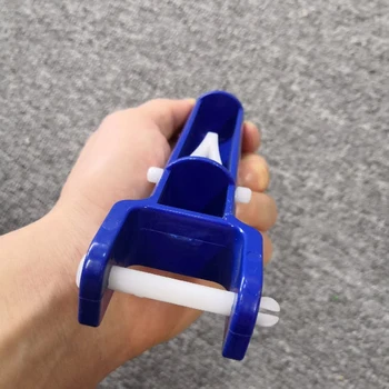 Albastru V-clip Mâner Capul Kit ABS Instrument de Curățare Mâner Durabil Formă de V Clip Cap de Perie Mâner pentru Piscina Spa Vid