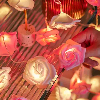 Cherry/rose Floare Decor Șir de Lumini LED Lumini Șir Decor Pentru Nunta Ziua Îndrăgostiților Pepinieră Decor Dormitor Fete