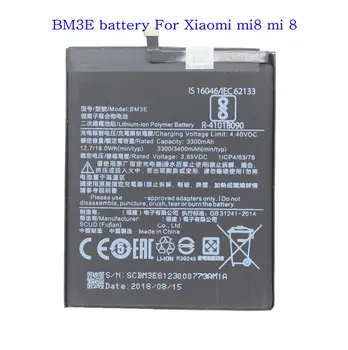 5pcs /lot BM3E 3.85 V 3400mAh Acumulator de schimb Pentru Xiaomi Mi 8 Mi8 M8 bateria Baterie Baterii + Instrumente de Reparare kit