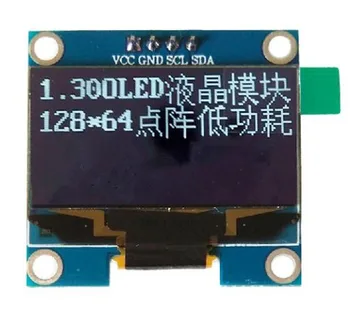 1.3 inch 4PIN Alb Ecran OLED SSD1306 Conduce IC 128*64 IIC Interfață