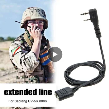 1m Cablu de Extensie Microfon 2 Pini de Tip K Extender Cablu de Sârmă de Înlocuire Ham Radio Accesoriu pentru Kenwood pentru Baofeng UV-5R 888S