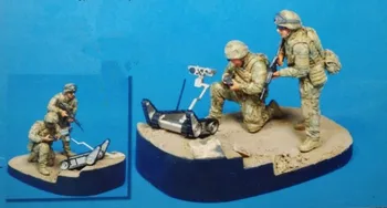 1/35 miniaturi Americane moderne și explozive-manipularea robot (nu inclusiv gravură) Rășină Model Kit figura Transport Gratuit