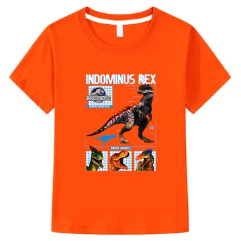 Lumea Jurassic Indominus Rex de Vară pentru Copii T-Shirt Bumbac Fată Băiat Maneci Scurte T Shirt Casual băiat Imbracaminte Copii haine pentru copii
