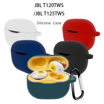 Nou Pentru JBL Ton 125 TWS Caz Cască Bluetooth Capac de Silicon T120 Caz T125 TWS Pavilioane Acoperă Cu Cârlig Pentru JBL Ton T120 TWS