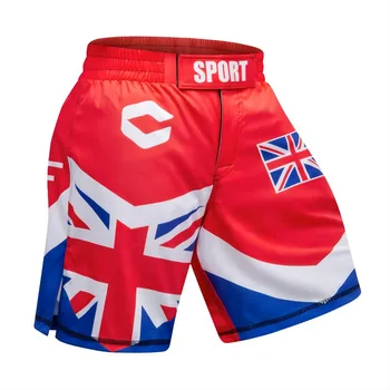 Barbati Compresie pantaloni Scurți de Imprimare Respirabil Comforable Pantaloni Fitness de Funcționare Sport MMA de Formare Luptă Sparring Scurt（20055）