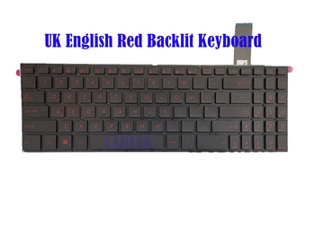 Marea BRITANIE Roșu tastatura Iluminata pentru Asus R570U/R570UD/R570Z/R570ZD
