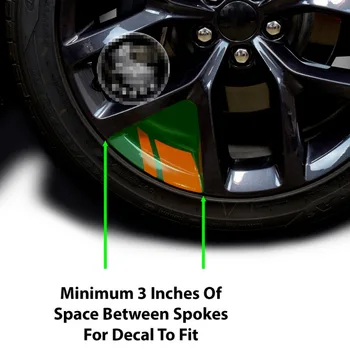6Pcs Reflectorizant Auto Janta Autocolante de Vinil Hash Marca Dungi Racing Wheel Hub Decalcomanii pentru Dimensiunea 18