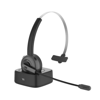 De Reducere a zgomotului Microfon Bluetooth 5 Cască Căști fără Fir Bluetooth Gamer de Afaceri Căști cu Bază de Încărcare B86