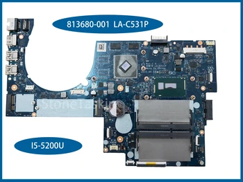 Mai bună Valoare 813680-001 pentru HP Envy M7-N Laptop Placa de baza ABW70 LA-C531P 813680-001 I5-5200U 940M 2GB DDR3L 100% Testat