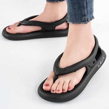 Culoare Solidă pentru bărbați papuci de Femei de Vară EVA Fund Gros Papuci de casă Cupluri Interior Non-alunecare Clip Picioare Sandale Sandalias Hombre