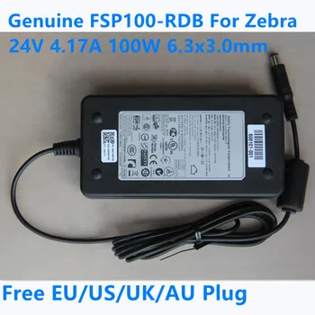 Autentic FSP100-RDB 24V 4.17 UN 100W 6.3x3.0mm AC Putere de Comutare Adaptor Pentru Zebra ZXP3 ZXP 1 GX420D GX420T GX430T GX43 Încărcător