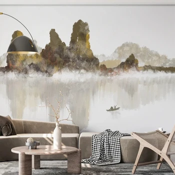 Personalizate 3D Foto Retro Cerneală Pictura Peisaj Tapet pentru Dormitor, Camera de zi cu TV de Fundal rezistent la apa Mural de Creatie Arta de Perete