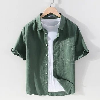 Suehaiwe marca Italia stil cu mânecă scurtă solidă tricou bărbați vară cu mânecă scurtă tricou verde pentru barbati bluze barbati haine camisa