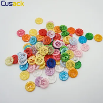 100 buc 1,25 cm Culoare Mixt 2 Găuri Rotunde Butoane din Plastic pentru Copii Haine pentru Femei Butoane de Cusut Accesorii de Îmbrăcăminte