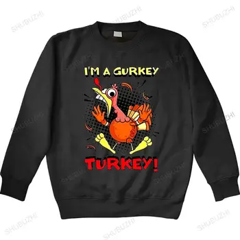Omul echipajul gât hanorac barbati toamna tricou negru hoody FGthin styleV sunt Un Gurkey Turcia pentru Copii Premium hanorace subtiri stil hoody