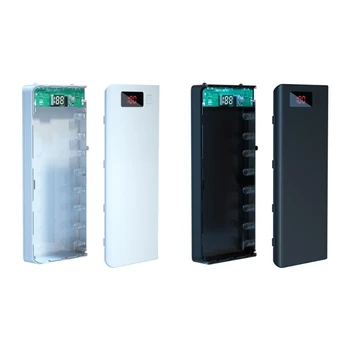2023 Noul A8 Display LCD DIY Power Bank Cutie cu Cap Plat Încărcător de Baterie carcasa Exterioara de Plastic Coajă Cutie Power Bank Cazuri Protector