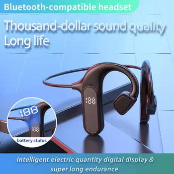 Compatibil Bluetooth pentru Căști Durabil, Ergonomic de Economisire a Energiei Os Efectuarea Bluetooth-compatibil 5.2 Cască pentru aer Liber