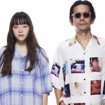 2023ss Nebun tricou stil Japonez completă de imprimare foto tematice cu mânecă scurtă tricou floral pentru bărbați high-end tricou tricouri