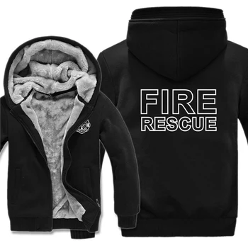 Foc De Salvare Pompier Hanorace Barbati De Moda Se Răcească Îngroșa Tipărite Omul De Foc Hanorace Pulover